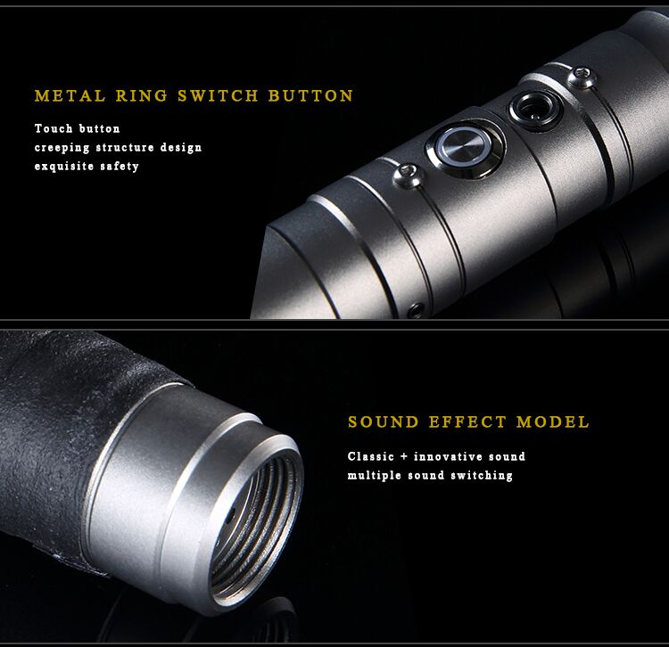 Staccato Stik Gesture Control - 100cm Metal Saber Heavy Duty Blade 7 Sound Fonts