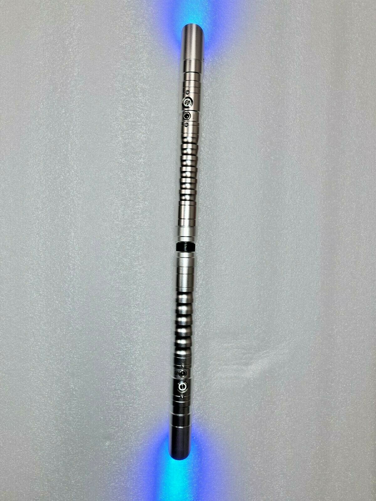 202cm Metal Double blade Saber Staff 11 Colour 3 Sound Fonts