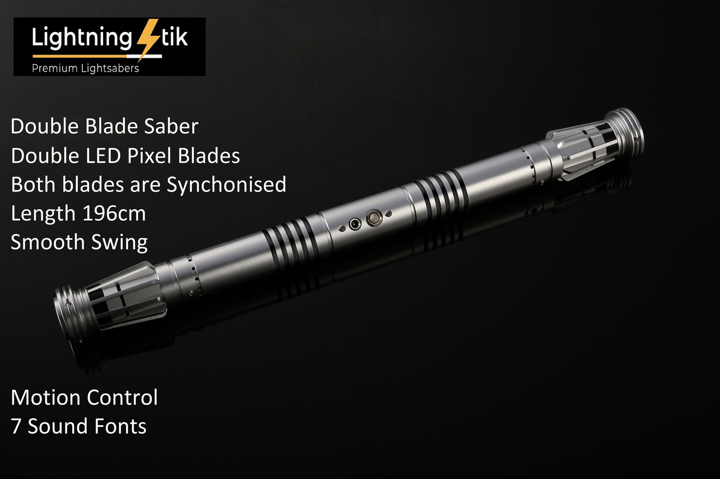 Double Blade Staff Saber LED-Pixel 7 Sound Fonts 196cm