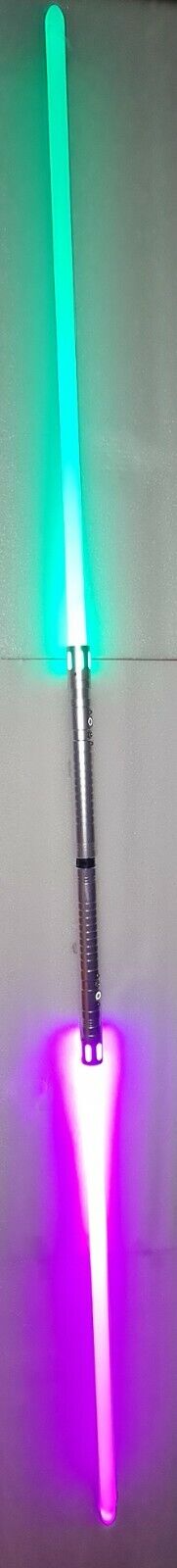 Lightning Ball - 202cm Metal Double blade Saber Staff 11 Colour 3 Sound Fonts