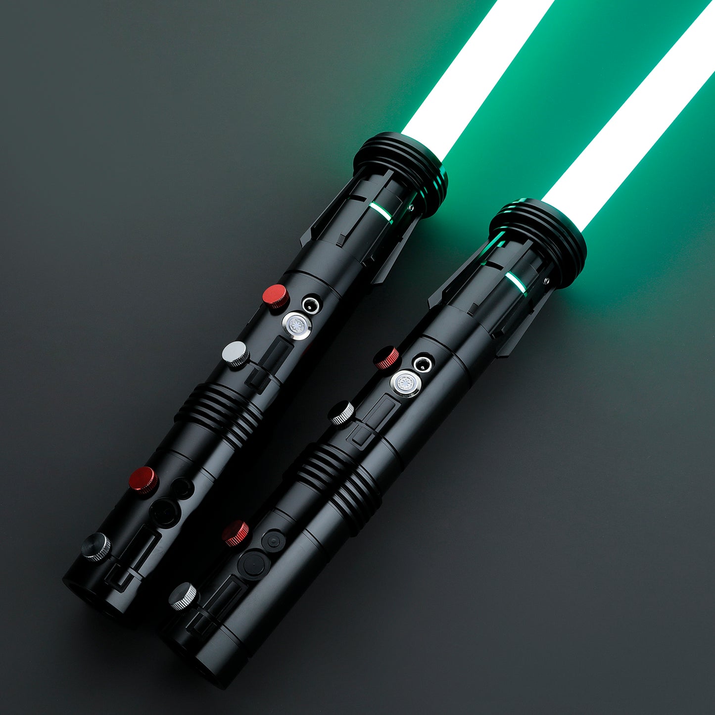 Realistic Metal Saber Neo LED-Pixel Bluetooth Double Blade Staff Saber - 34 Sound Fonts