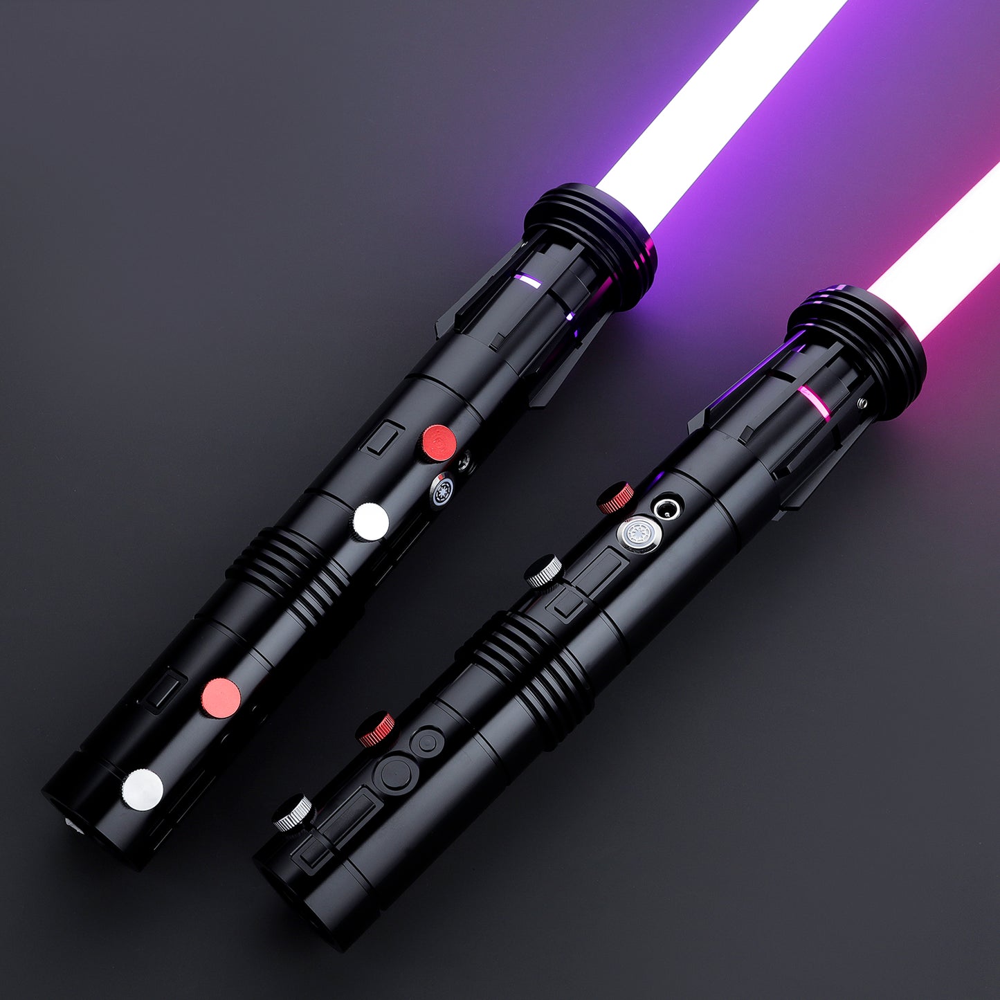 Realistic Metal Saber Neo LED-Pixel Bluetooth Double Blade Staff Saber - 34 Sound Fonts