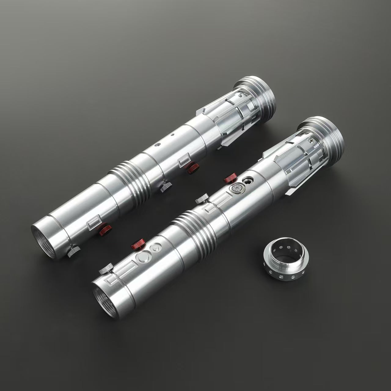 Realistic Metal Saber Neo LED-Pixel Bluetooth Double Blade Staff Saber - 34 Sound Fonts