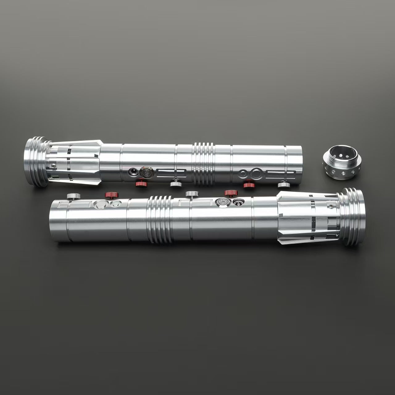Realistic Metal Saber Neo LED-Pixel Bluetooth Double Blade Staff Saber - 34 Sound Fonts