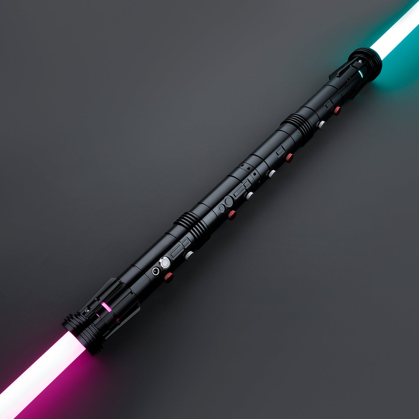 Realistic Metal Saber Neo LED-Pixel Bluetooth Double Blade Staff Saber - 34 Sound Fonts