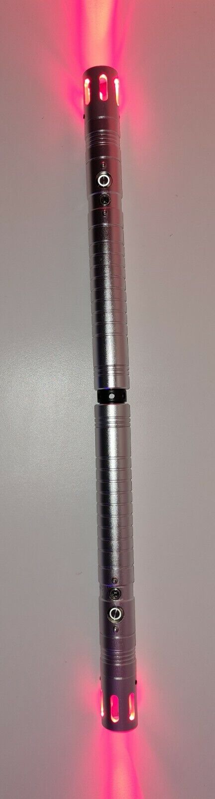 Lightning Ball - 202cm Metal Double blade Saber Staff 11 Colour 3 Sound Fonts