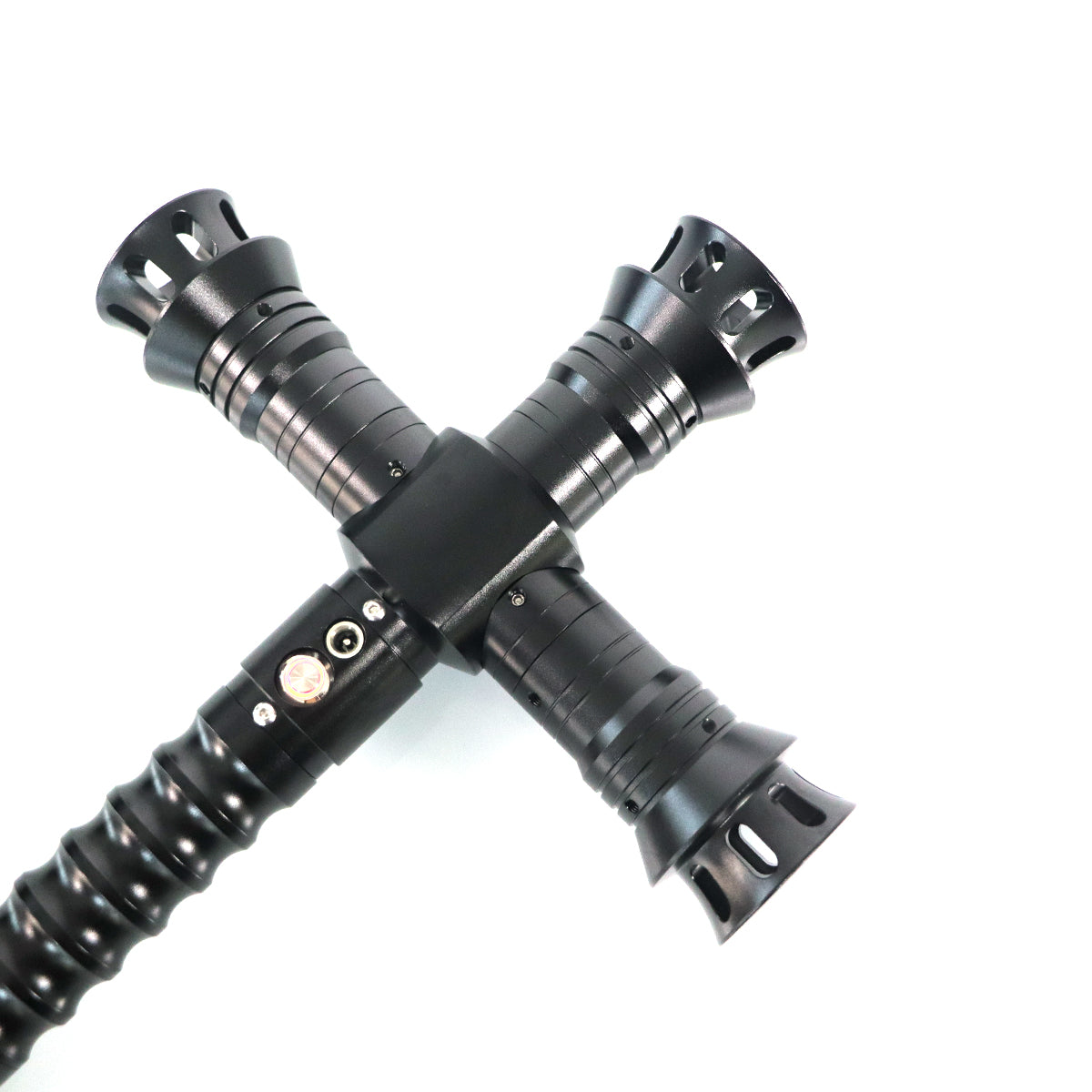 Sparky Cross - Metal Saber Cross Guard Heavy Duty Red Blade 5 Sound Fonts