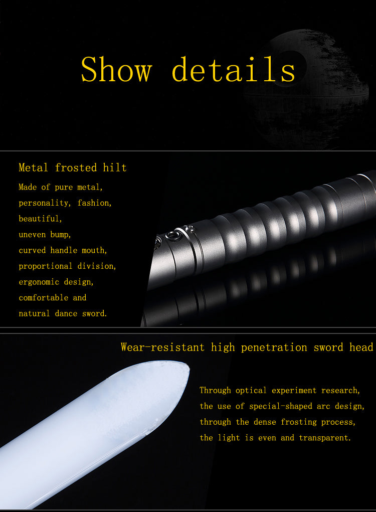 Staccato Stik  - 100cm Metal Saber Heavy Duty Blade 11 Colours 3 Sound Fonts