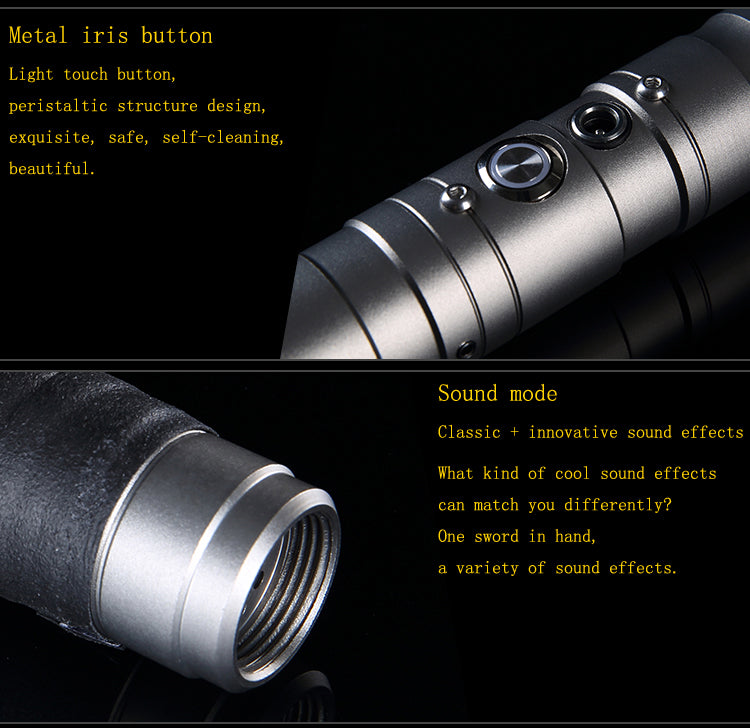 Staccato Stik  - 100cm Metal Saber Heavy Duty Blade 11 Colours 3 Sound Fonts