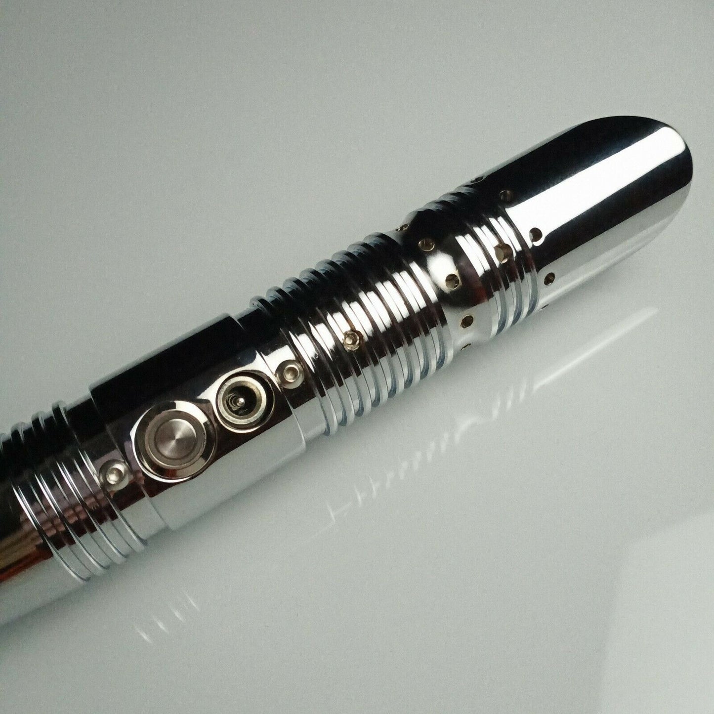 Super Charge - Metal Saber Heavy Duty Sabre 5 Sound Fonts Base-lit Blade