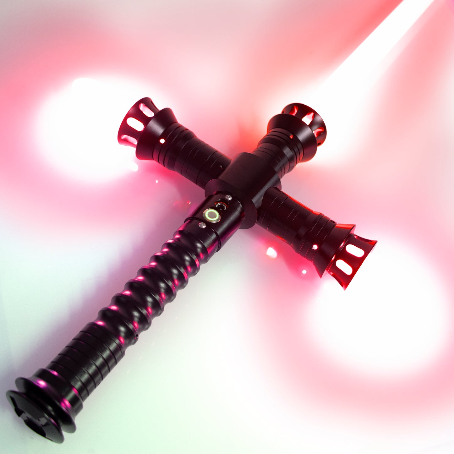 Sparky Cross - Metal Saber Cross Guard Heavy Duty Red Blade 5 Sound Fonts