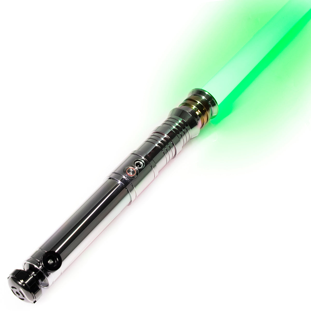 Realistic Metal Saber 114cm Base-lit or Neo LED-pixel 21 Sound Fonts Smooth Swing