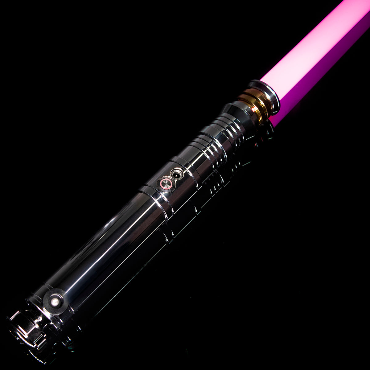 Realistic Metal Saber 114cm Base-lit or Neo LED-pixel 21 Sound Fonts Smooth Swing