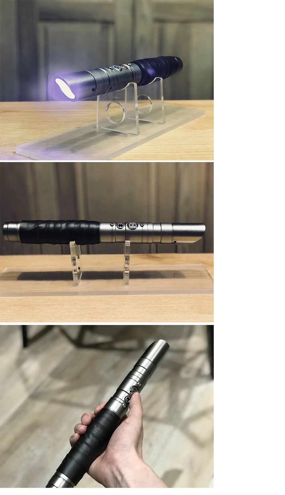 Staccato Stik Motion Activation - 100cm Metal Saber Heavy Duty Blade 19 Colours 10 Sound Fonts