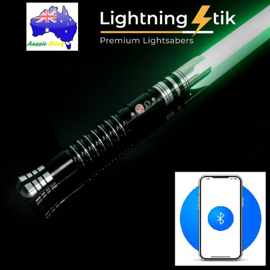 Lightning Fork NEO LED Pixel Xeno V3 Bluetooth - 117cm long 1 inch outer diameter blade Metal Saber